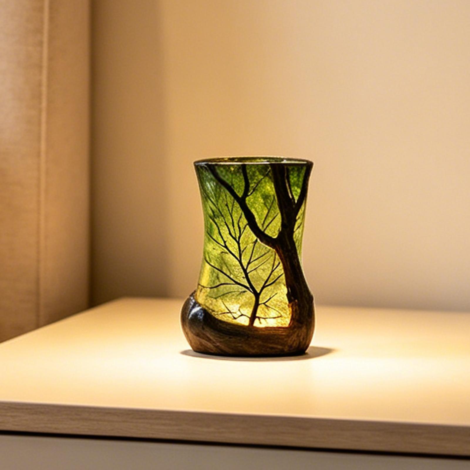 Lighting Decorative - ベッドサイドテーブルランプ フォレストナイトライト 装飾的な雰囲気照明 ホームオフィス 寝室 書斎