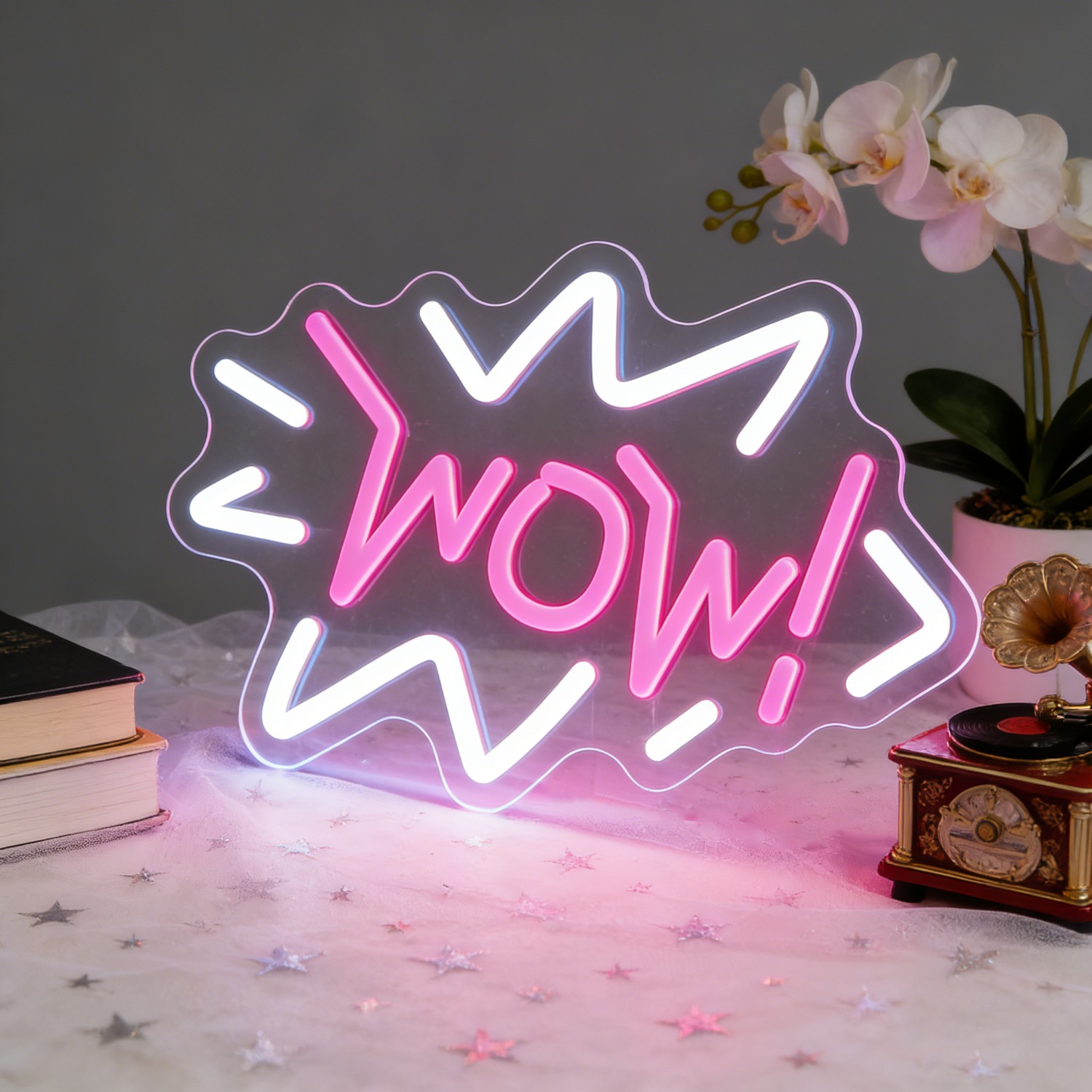 Lighting Decor Wow - Wow ネオンサイン LED ポップアート マーキーライト USB