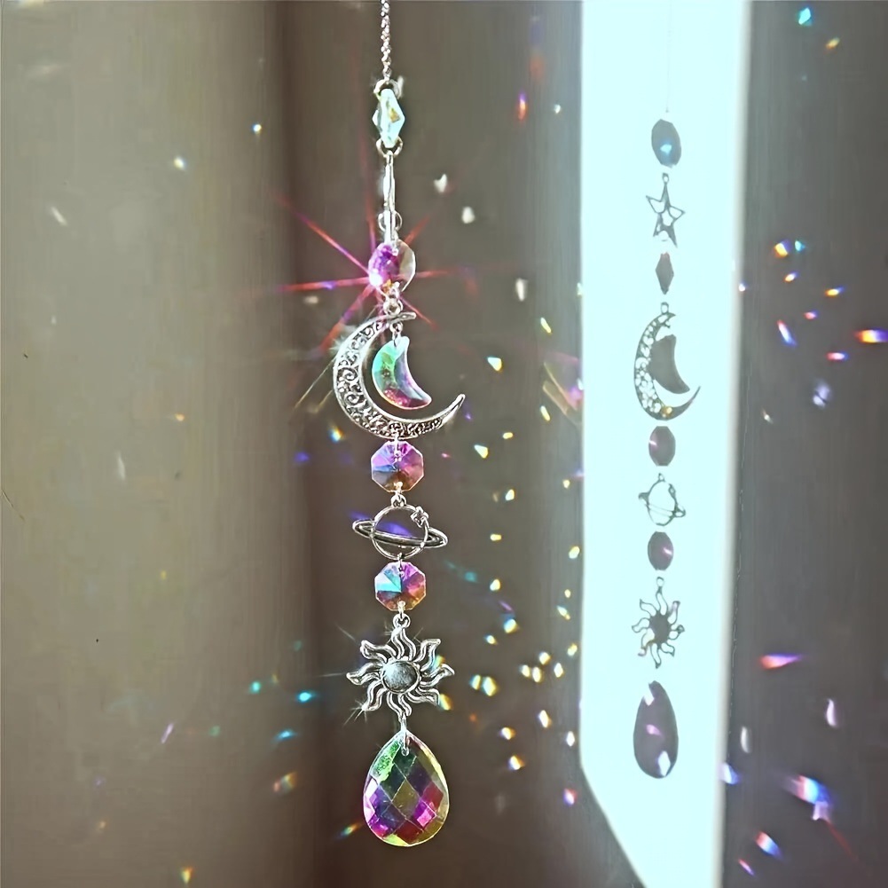 Lighting Jockey - クリスタルサンリーチ サンキャッチャー 桜 月 ウィンドウプリズム ライトキャッチャー