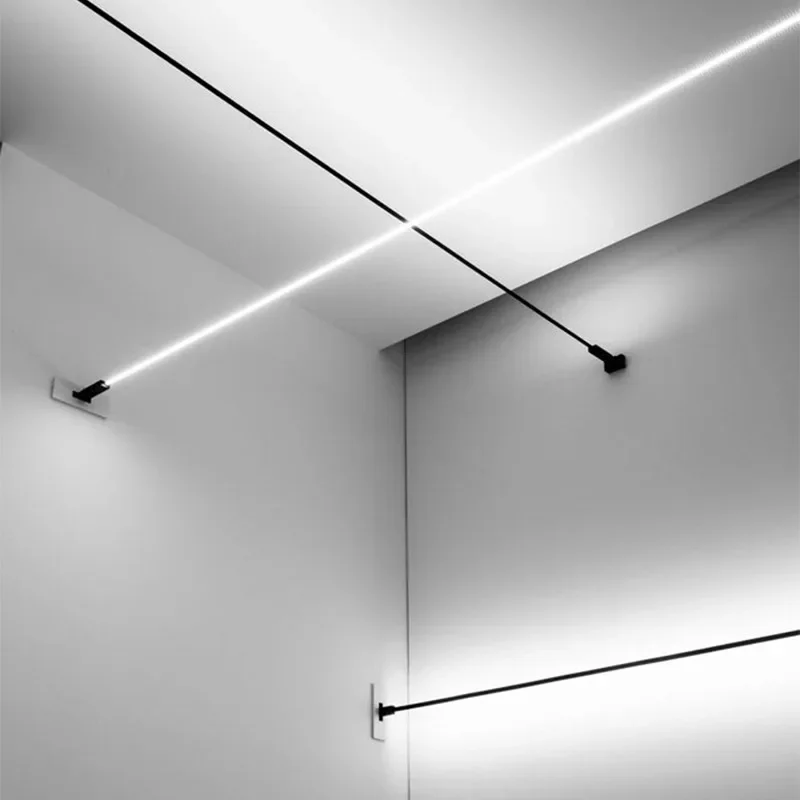 Lighting Decoration On Wall - 北欧ミニマリストストリップウォールランプ リビングルーム キッチン 寝室 廊下 玄関