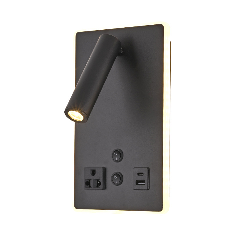 モダンなLEDウォールランプ、ベッドサイド読書灯、スイッチ付 - Lighting Decoration On Wall のレビューと価格