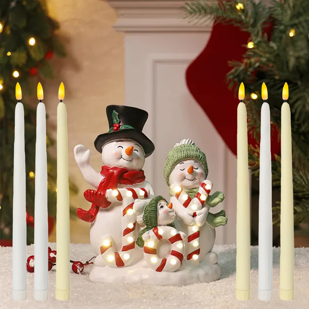 6個入りLEDフレームレステーパーキャンドルライト、電池式L - Lighting Decor Items のレビューと価格