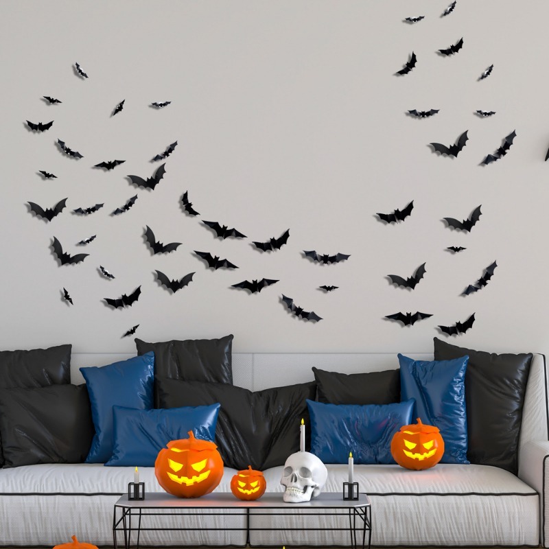 ハロウィン グローグリッター ウォールステッカー LEDナイ - Garage Lighting Decor のレビューと価格