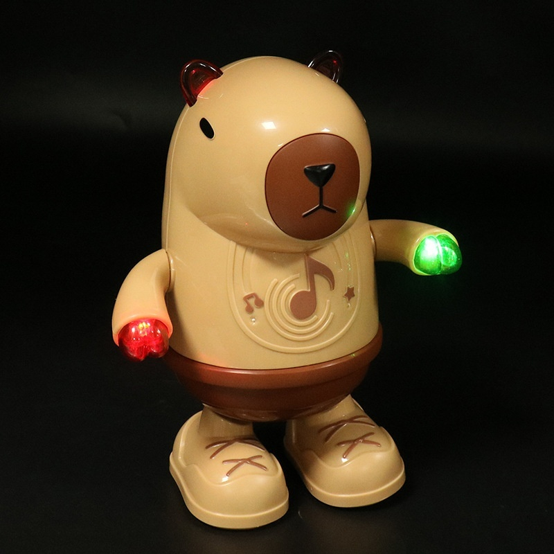 カピバラ電動ダンス玩具 LEDライト付き 音楽再生 ウォーキ - Home Decor Lighting Wholesale のレビューと価格