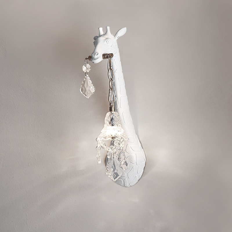 モダンなクリエイティブなレジン製キリンLEDウォールランプ、 - Lighting Decoration On Wall のレビューと価格