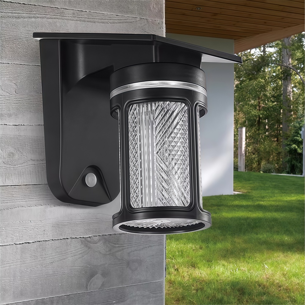 ソーラーウォールライト屋外防水IP54 3色LEDランタン安 - Garage Lighting Decor のレビューと価格