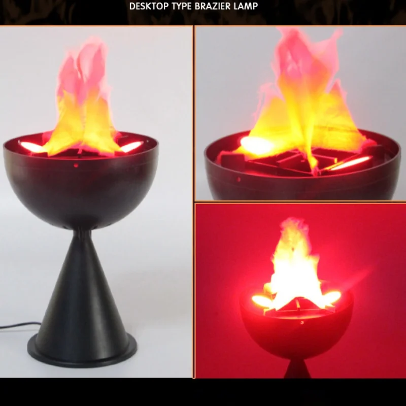 3Dフェイクフレームランプシミュレーション火鉢装飾電気炎ライ - Lighting Decor Items のレビューと価格