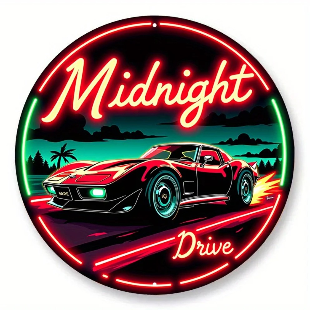 ヴィンテージネオンカーサイン ミッドナイトドライブ – レト - Lighting Decor Items のレビューと価格