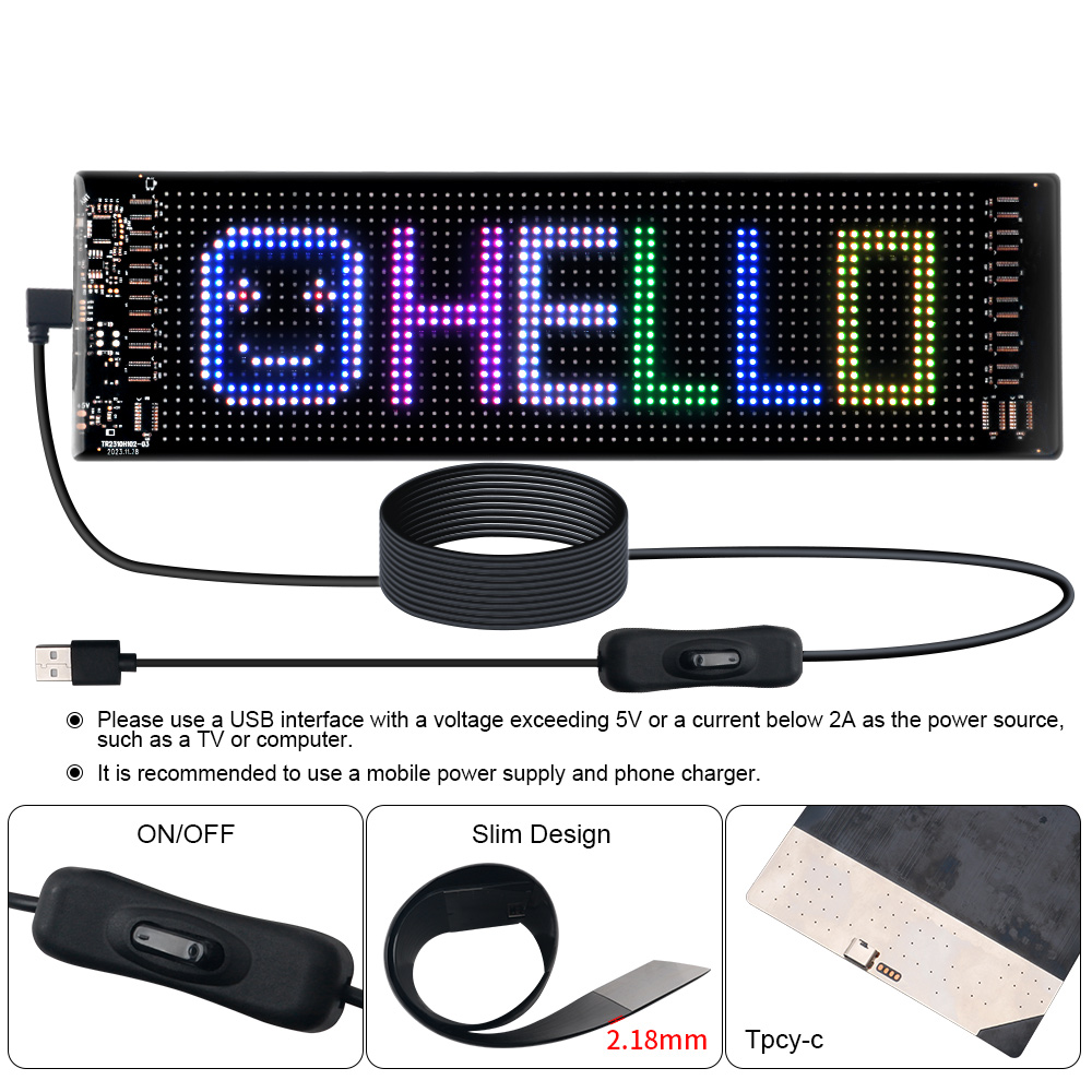 LEDマトリックスピクセルパネルスクロール式明るい広告LED - Lighting Decor Items のレビューと価格