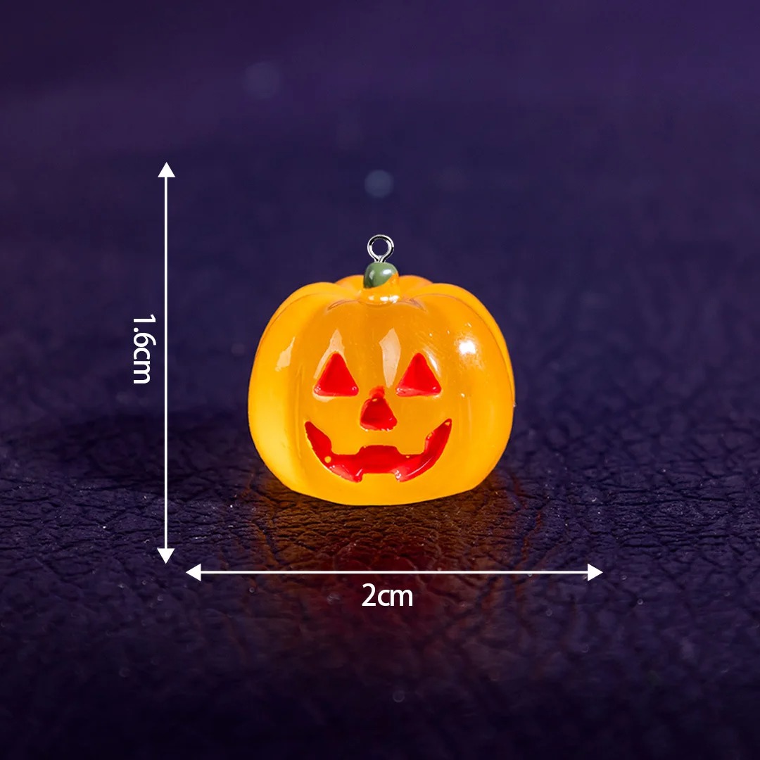 5個入りのかわいい光るパンプキンレジンチャーム、ハロウィンホ - Lighting Decor Items のレビューと価格