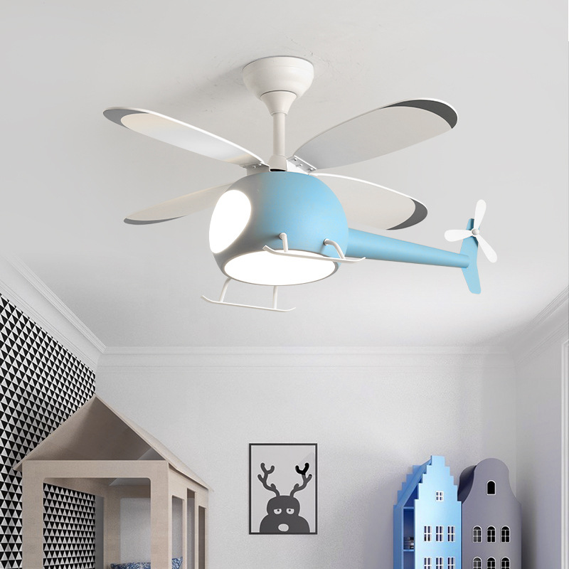 現代のクリエイティブ漫画飛行機ファンライトシンプルな装飾 L - Lighting Decorative のレビューと価格