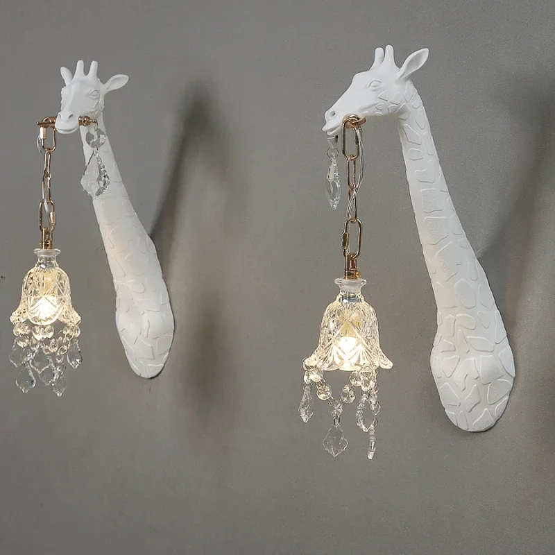 北欧新樹脂キリン LED ウォールライト寝室のベッドヘッド廊 - Lighting Decoration On Wall のレビューと価格